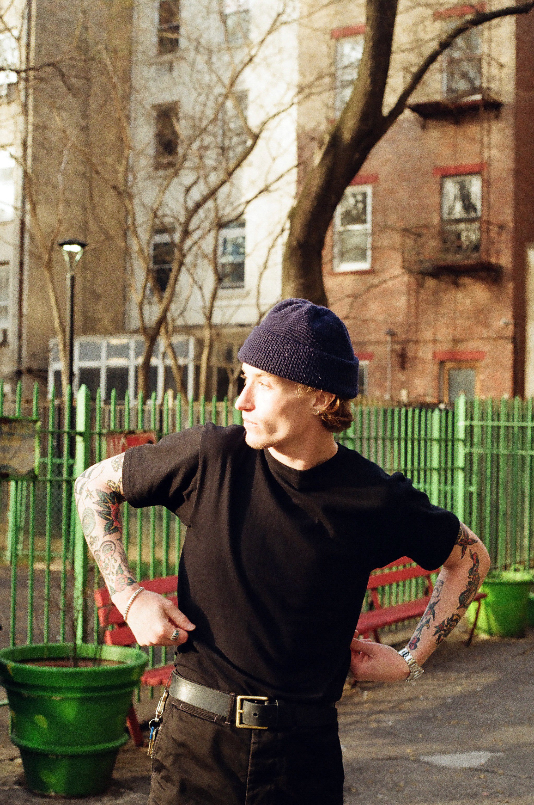ANM Loopwheel Tee- Black