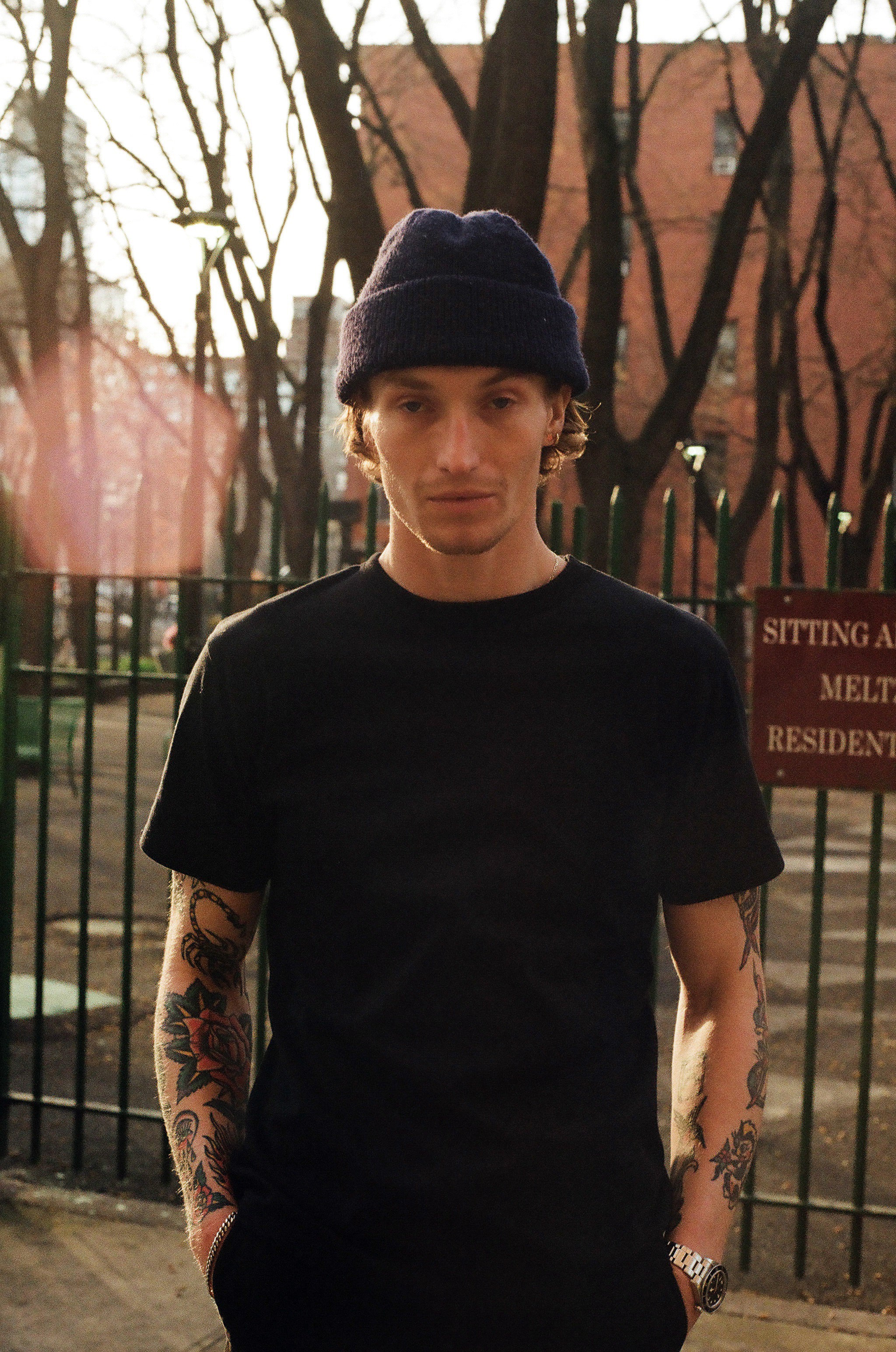 ANM Loopwheel Tee- Black