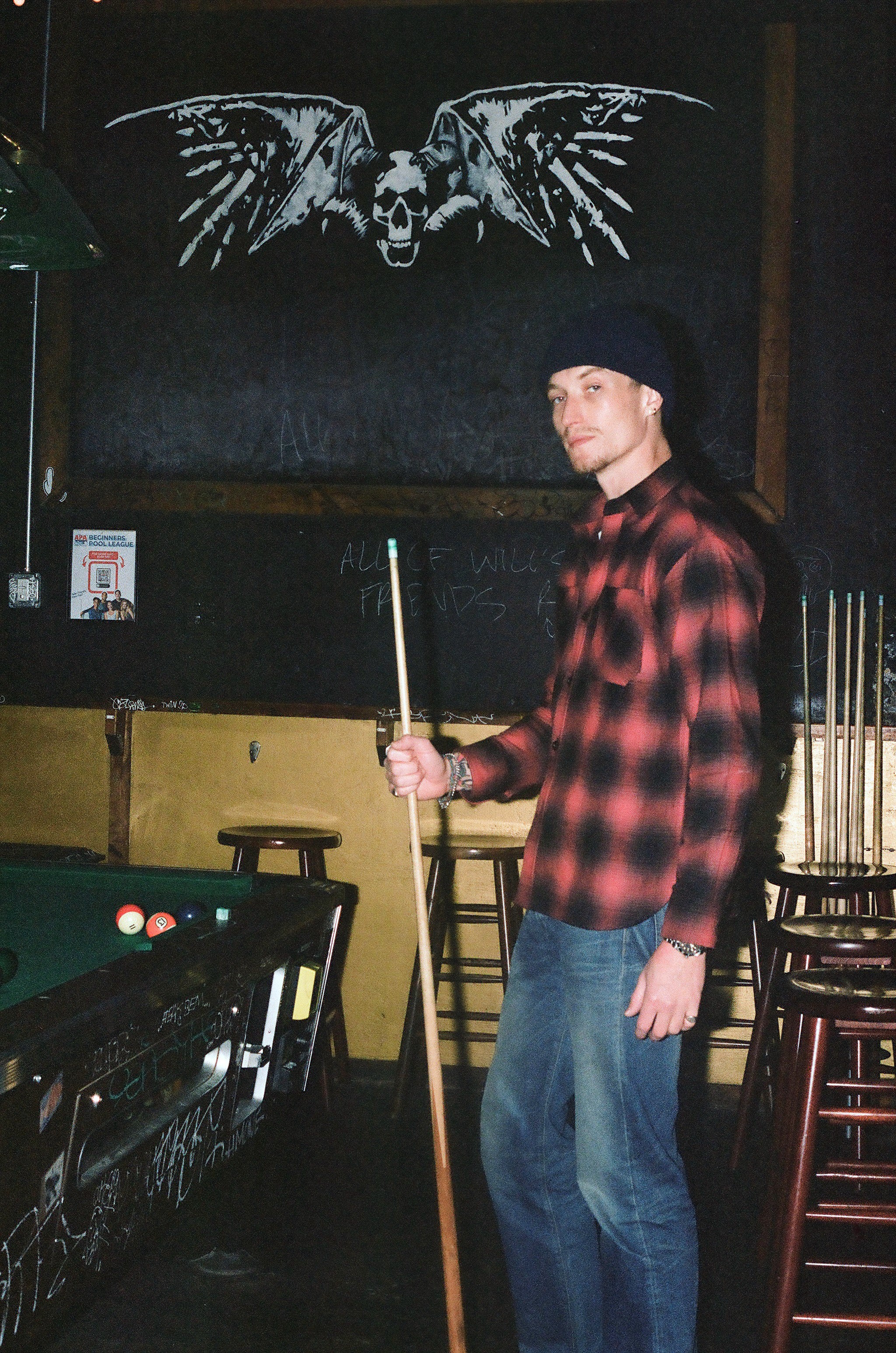 Flannel Work Shirt- Red Ombre