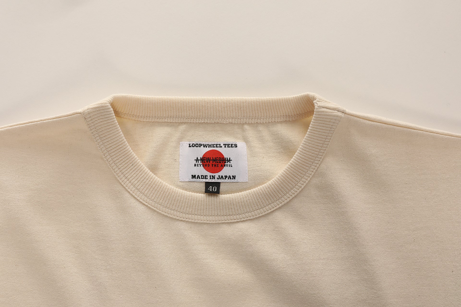 ANM Loopwheel Tee- Cream