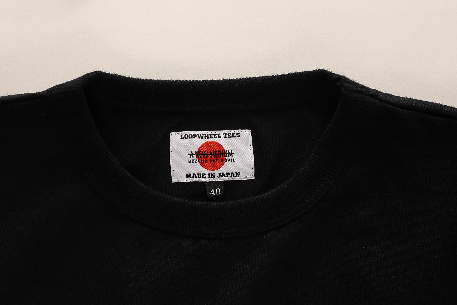 ANM Loopwheel Tee- Black