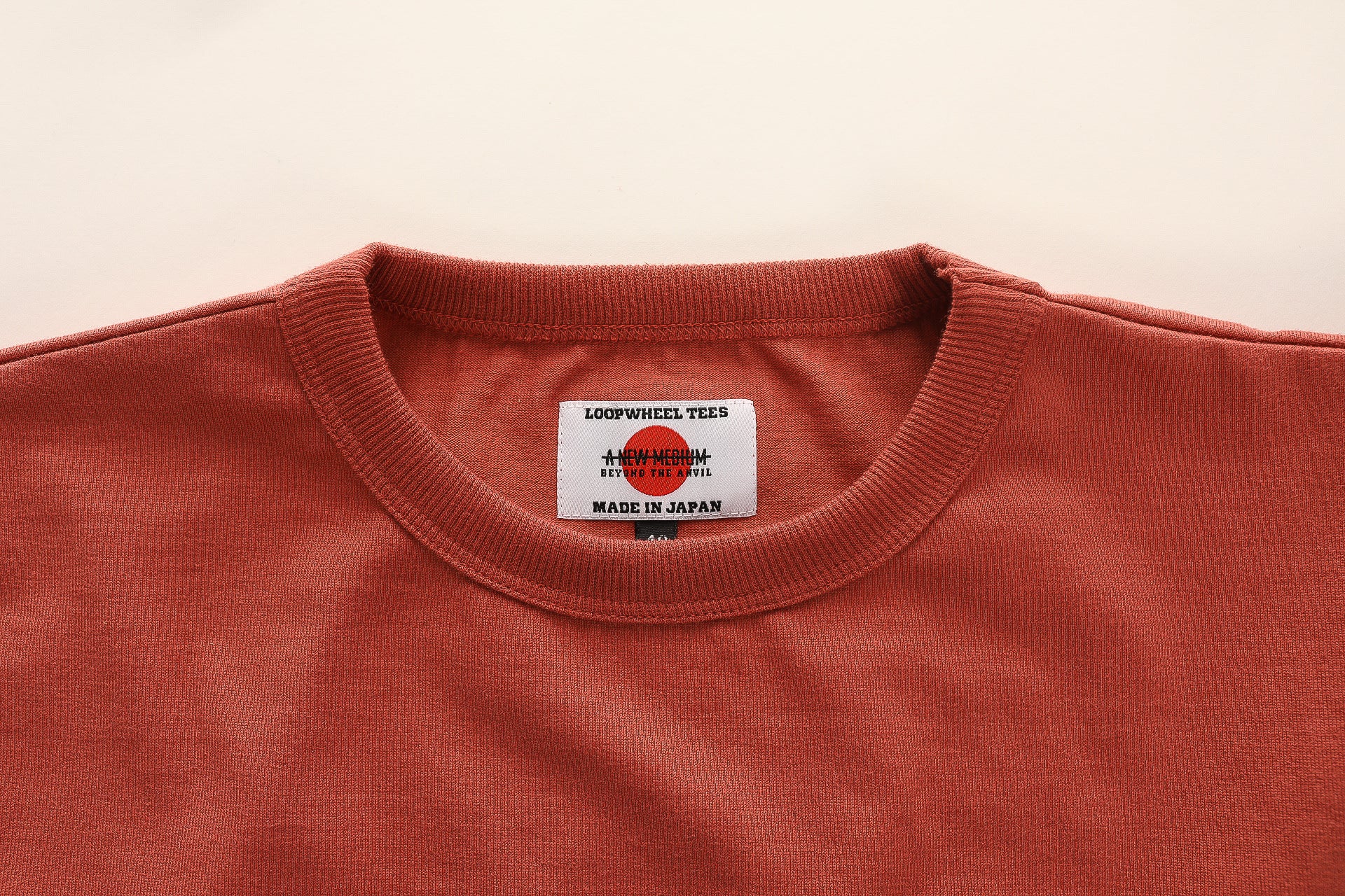 ANM Loopwheel Tee- Maritime Red