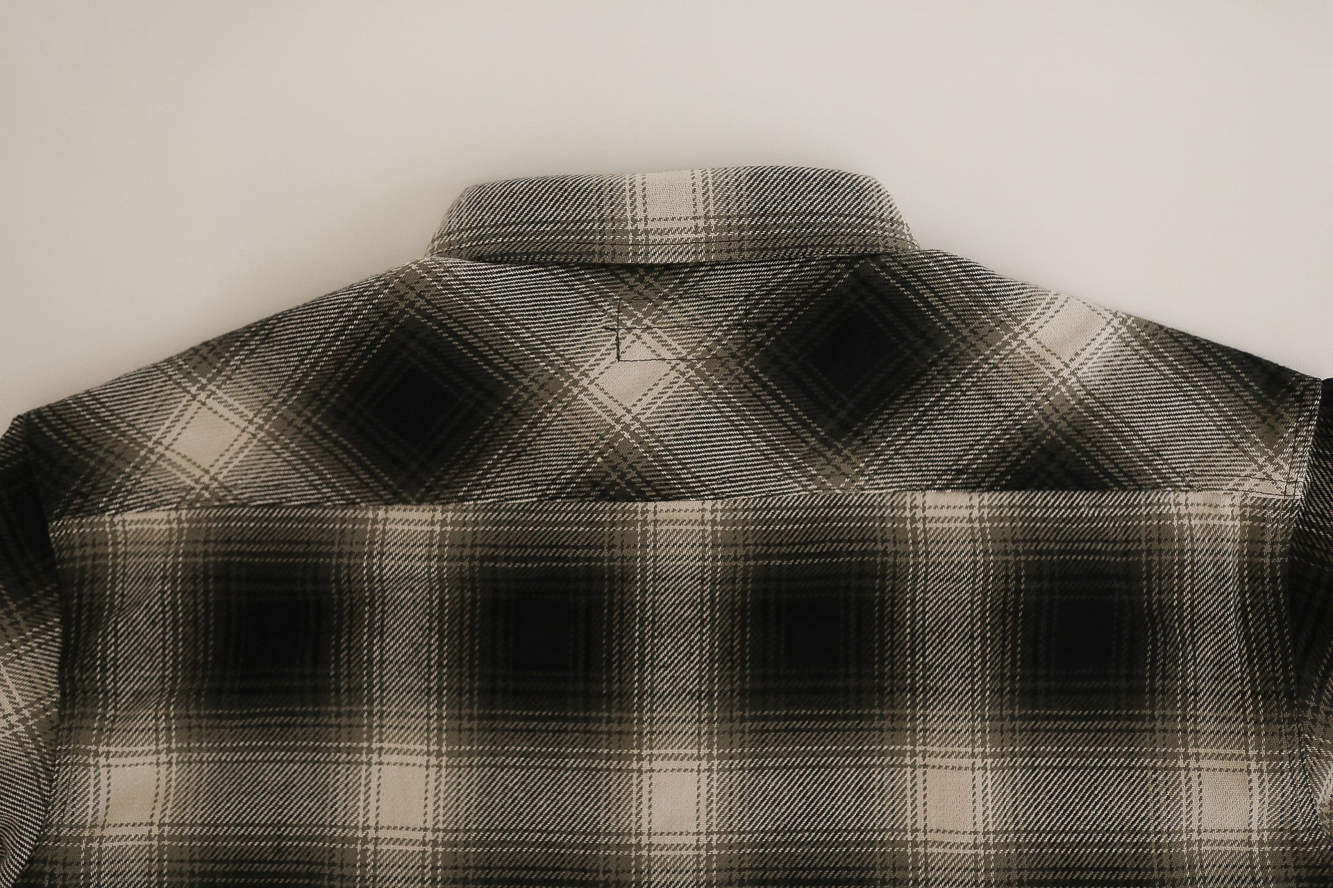 Flannel Work Shirt- White Ombre