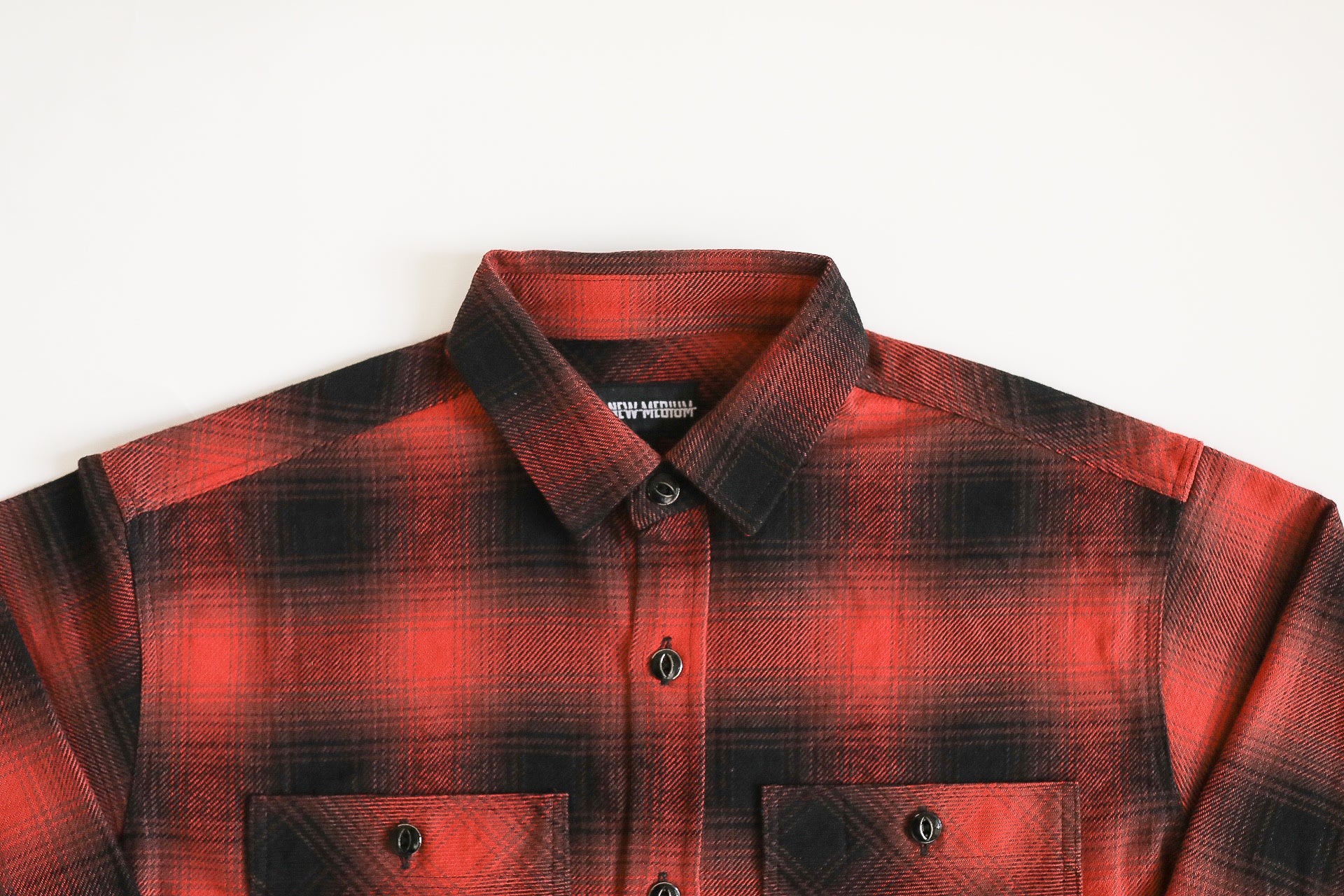 Flannel Work Shirt- Red Ombre