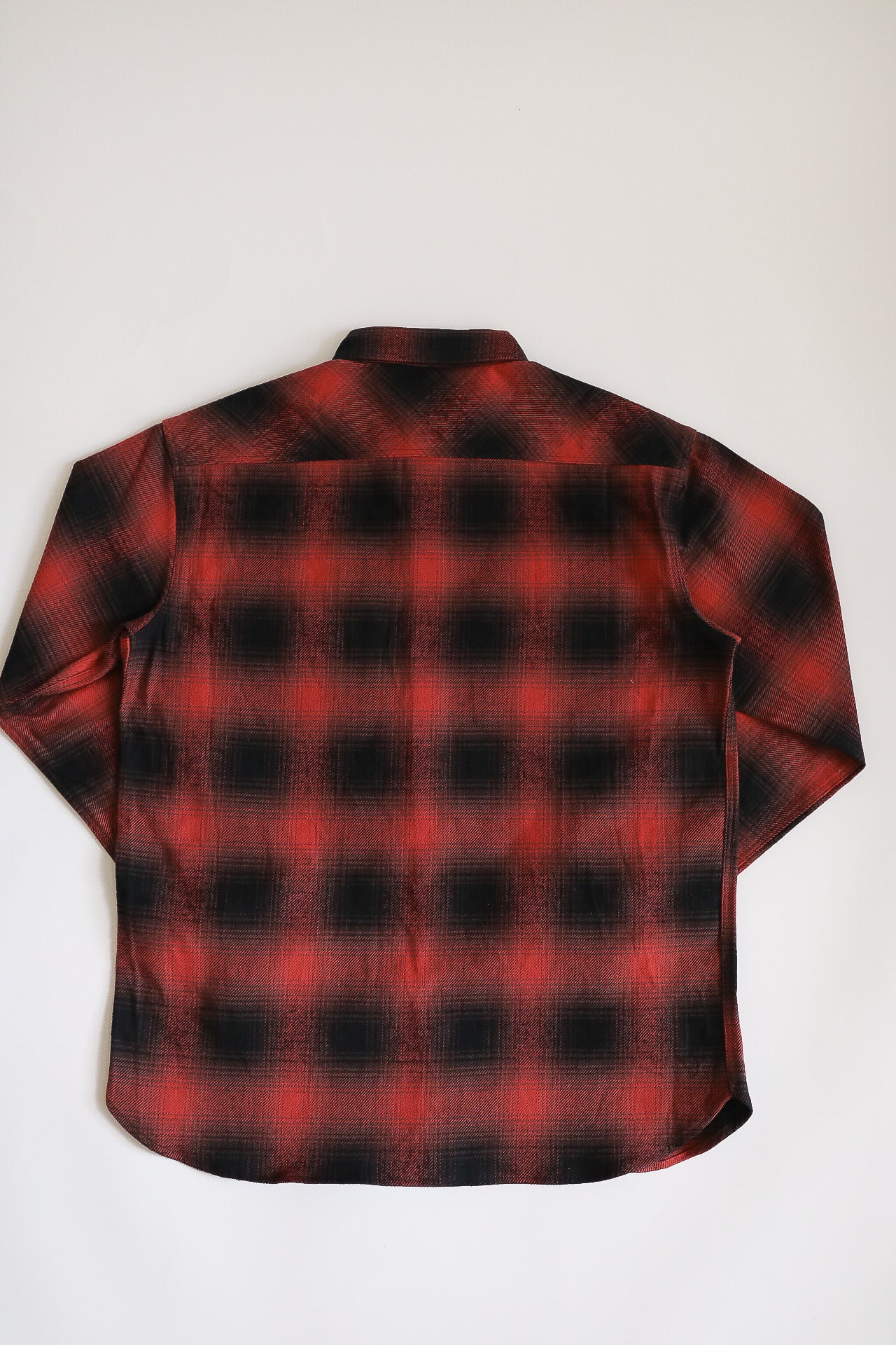 Flannel Work Shirt- Red Ombre