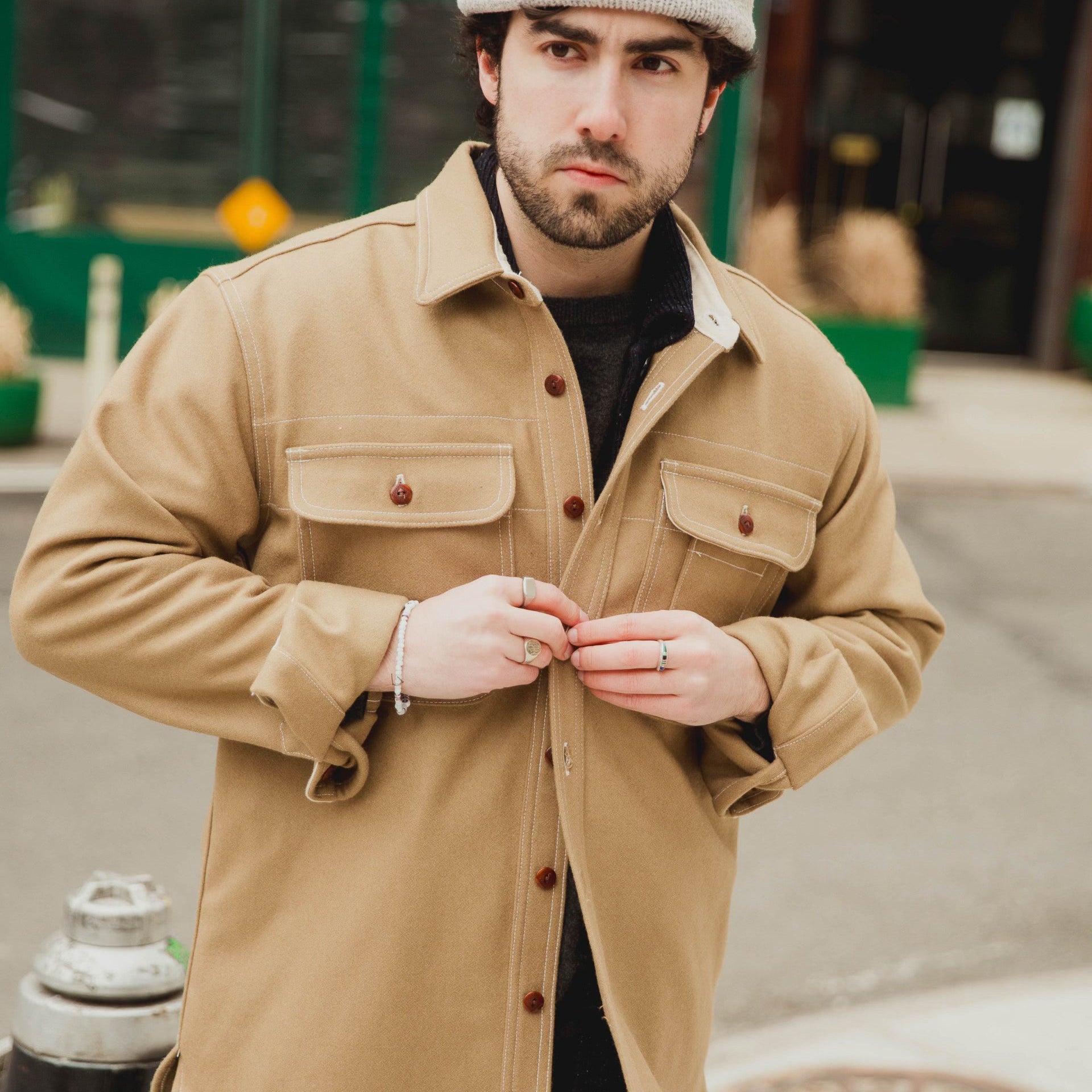Huntsman Overshirt- Camel