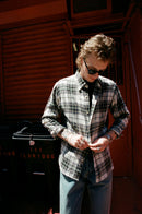 ANM Oxford Shirt -Green/Cream Flannel