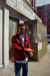 ANM Harris Tweed CPO Jacket-Red Plaid