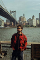 ANM Harris Tweed CPO Jacket-Red Plaid