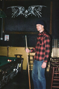 Flannel Work Shirt- Red Ombre