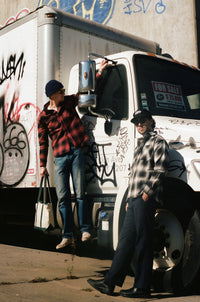 Flannel Work Shirt- Red Ombre
