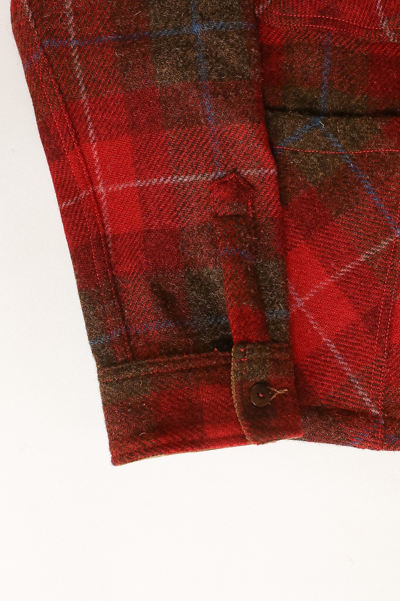 ANM Harris Tweed CPO Jacket-Red Plaid