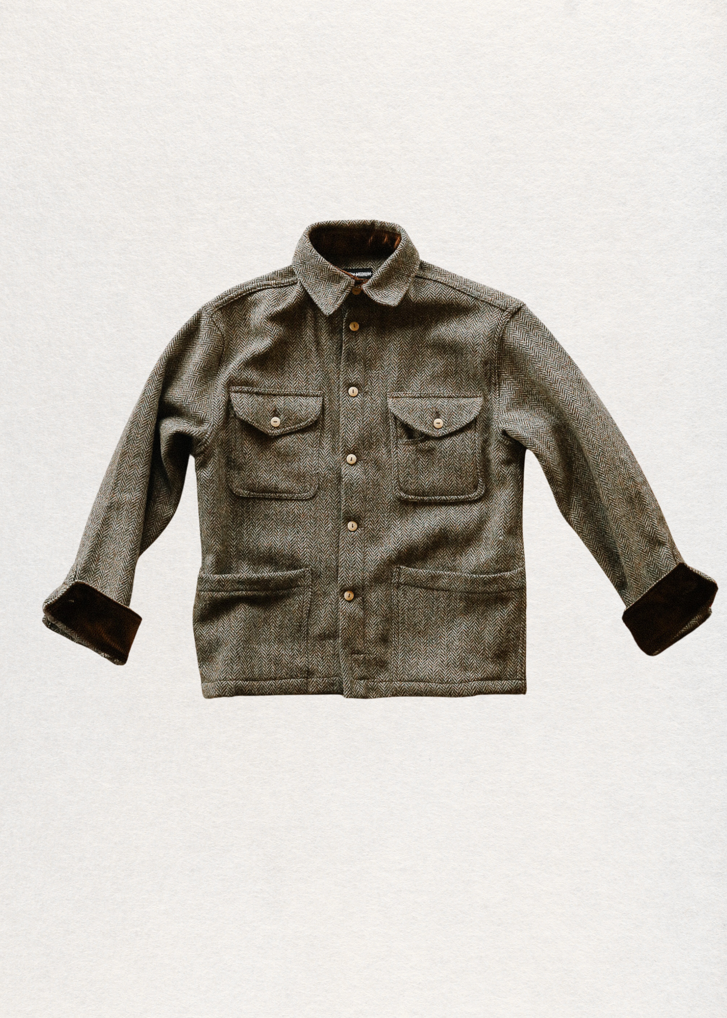 ANM Harris Tweed CPO Jacket-Herringbone
