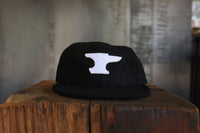 Vintage Unstructured Hainsworth Wool Cap- Anvil/Black