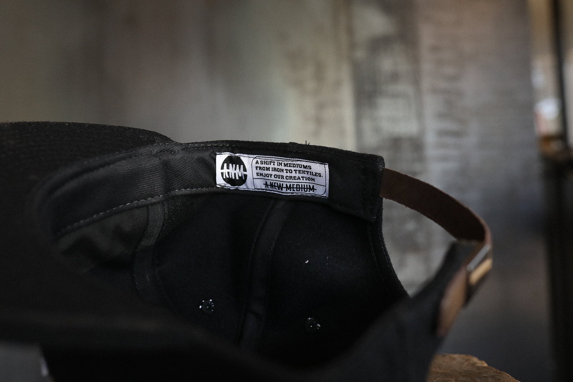 Vintage Unstructured Hainsworth Wool Cap- Anvil/Black