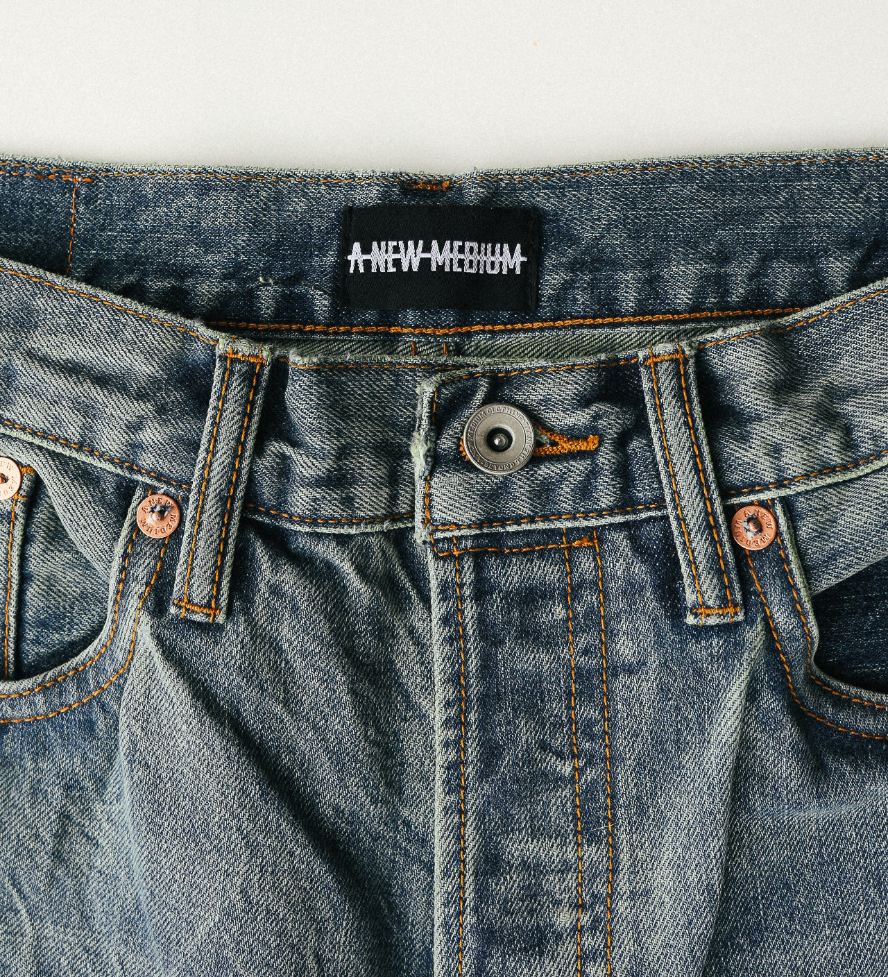 WS-13K ANM Wide Straight Jeans- 13.5oz "Kaisen Denim" Indigo 5 Year Wash