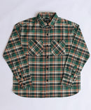 ANM Flannel Work Shirt- Green/Orange