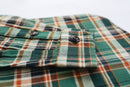 ANM Flannel Work Shirt- Green/Orange
