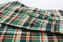ANM Flannel Work Shirt- Green/Orange