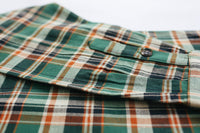 ANM Flannel Work Shirt- Green/Orange