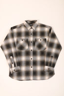 Flannel Work Shirt- White Ombre