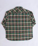 ANM Flannel Work Shirt- Green/Orange