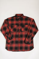Flannel Work Shirt- Red Ombre