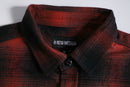 Flannel Work Shirt- Red Ombre