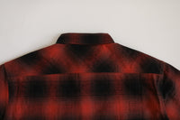 Flannel Work Shirt- Red Ombre