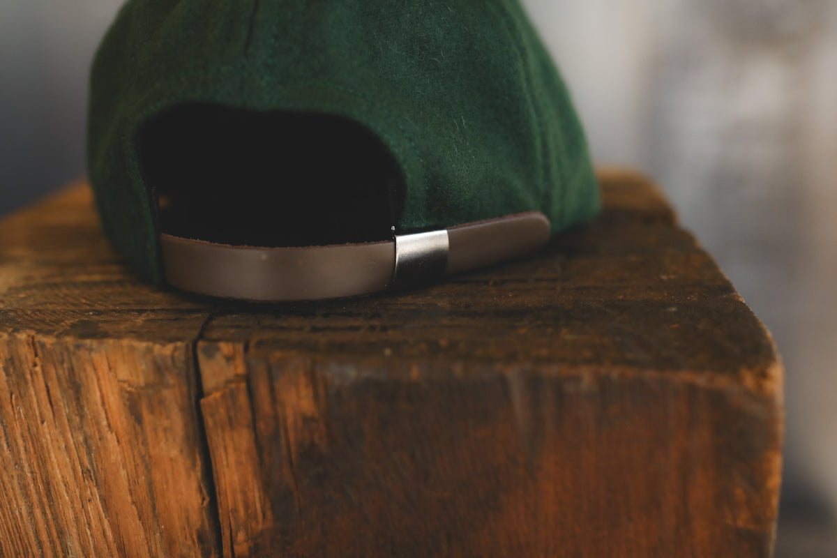 ISP x ANM Vintage Unstructured Wool Cap-Green