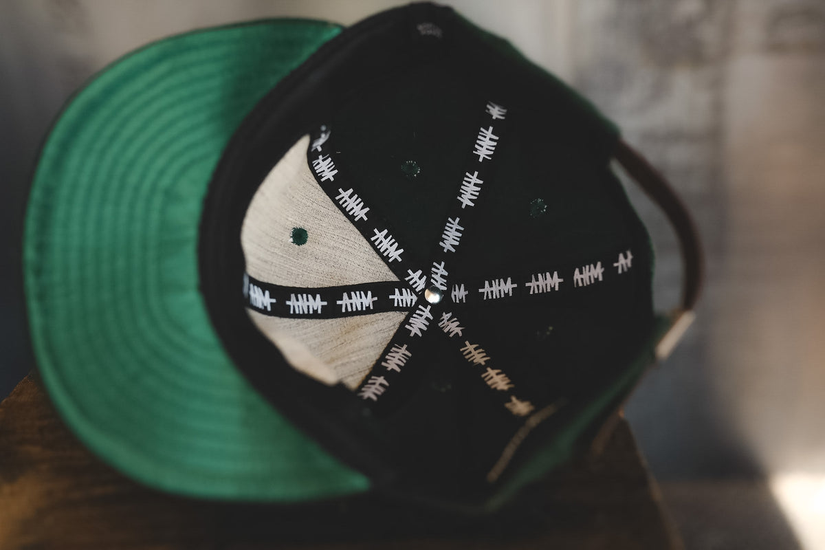 ISP x ANM Vintage Unstructured Wool Cap-Green