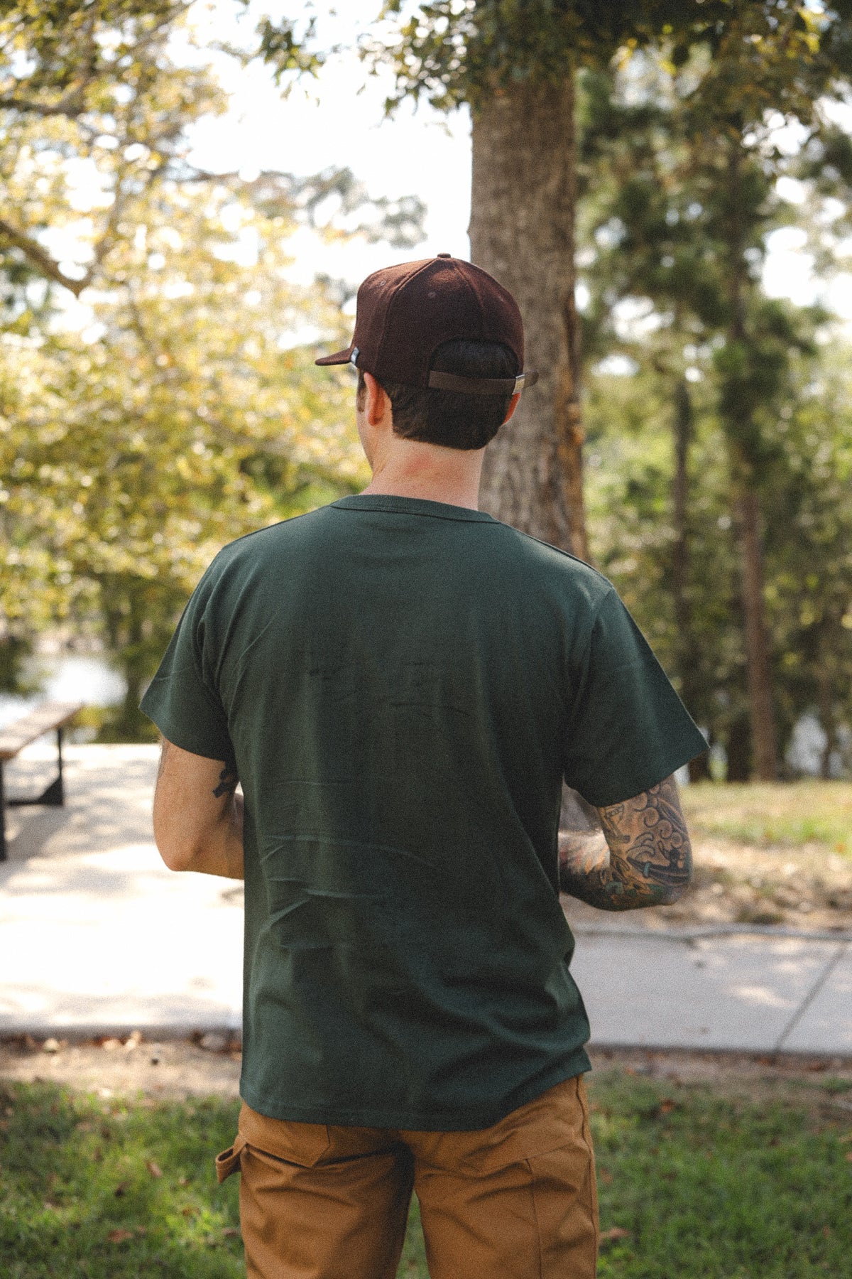 ANM Loopwheel Tee- Forest