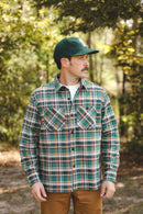 ANM Flannel Work Shirt- Green/Orange