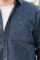 ANM Flannel Work Shirt- Navy