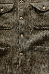 ANM Harris Tweed CPO Jacket-Herringbone