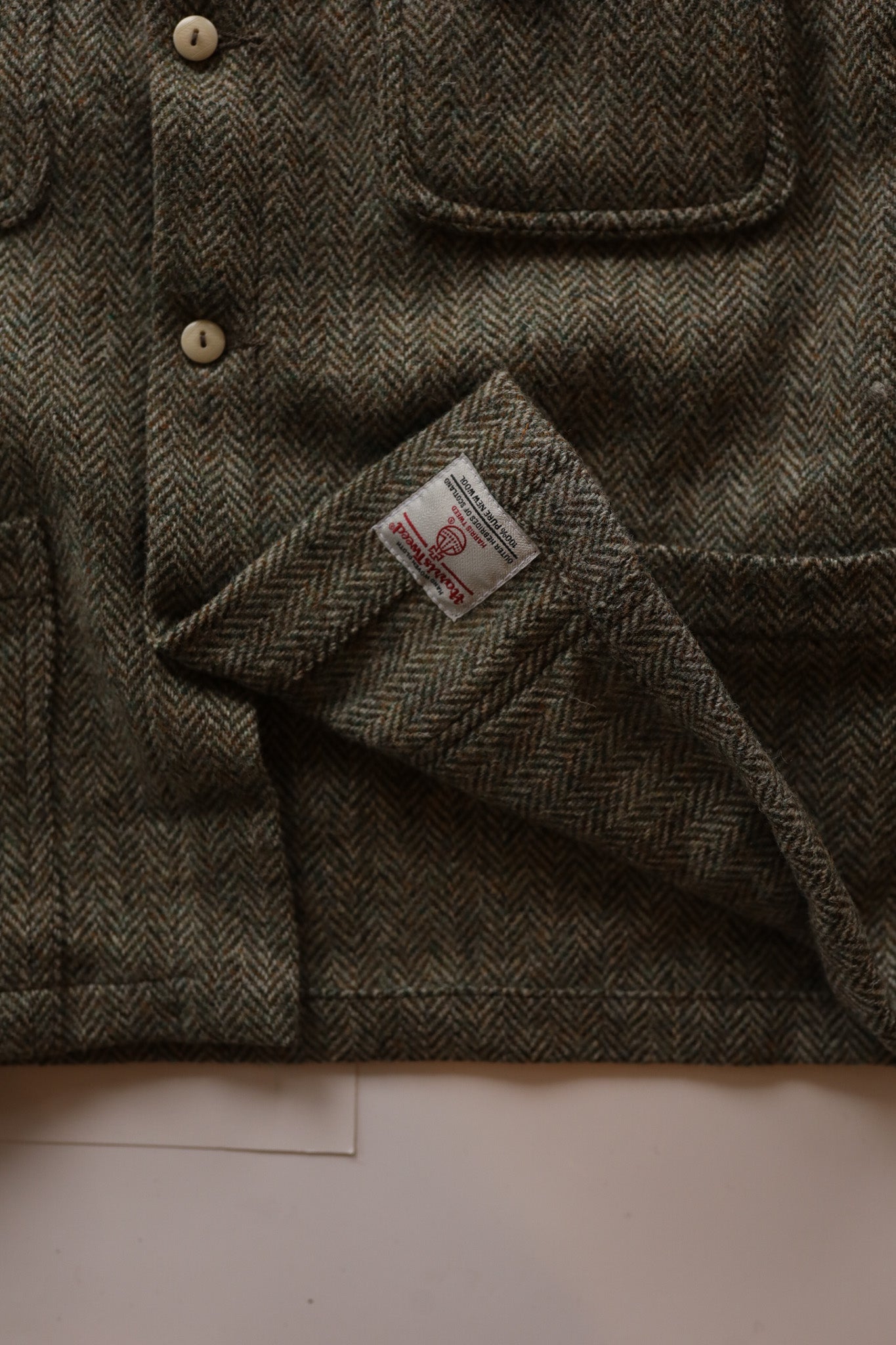 ANM Harris Tweed CPO Jacket-Herringbone