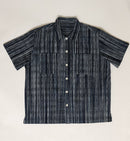 ANM Panama Shirt- Indigo Kasuri Sashiko