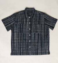 ANM Panama Shirt- Indigo Kasuri Sashiko