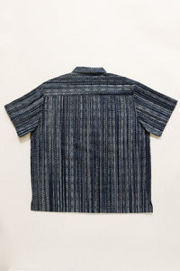 ANM Panama Shirt- Indigo Kasuri Sashiko
