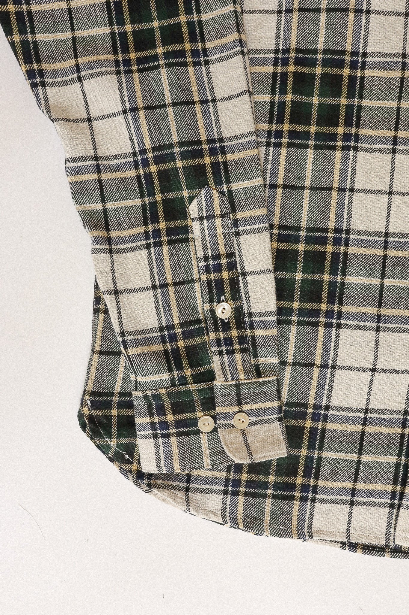 ANM Oxford Shirt -Green/Cream Flannel