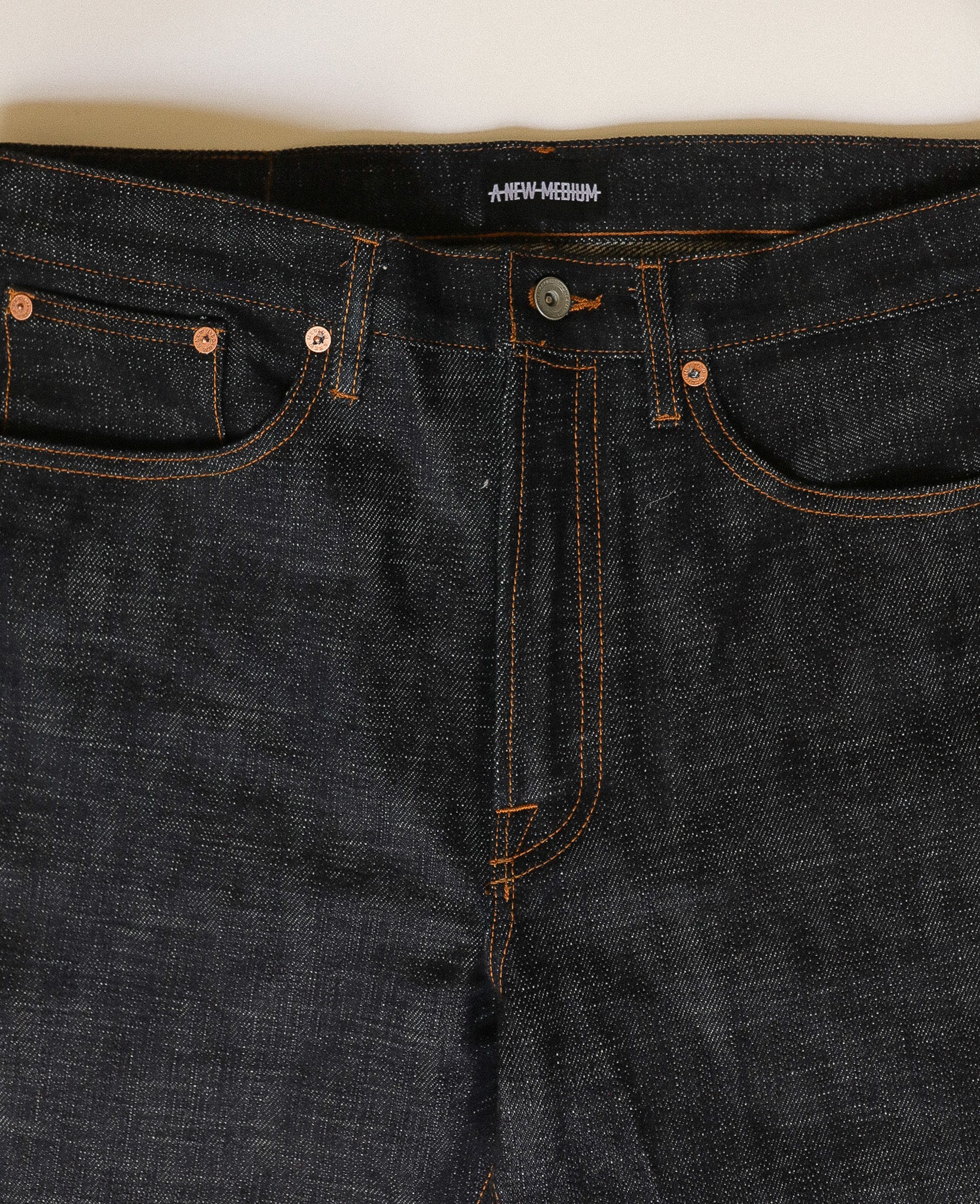 WS-20DS ANM Wide Straight Jeans - 20oz "Double Slub" Indigo