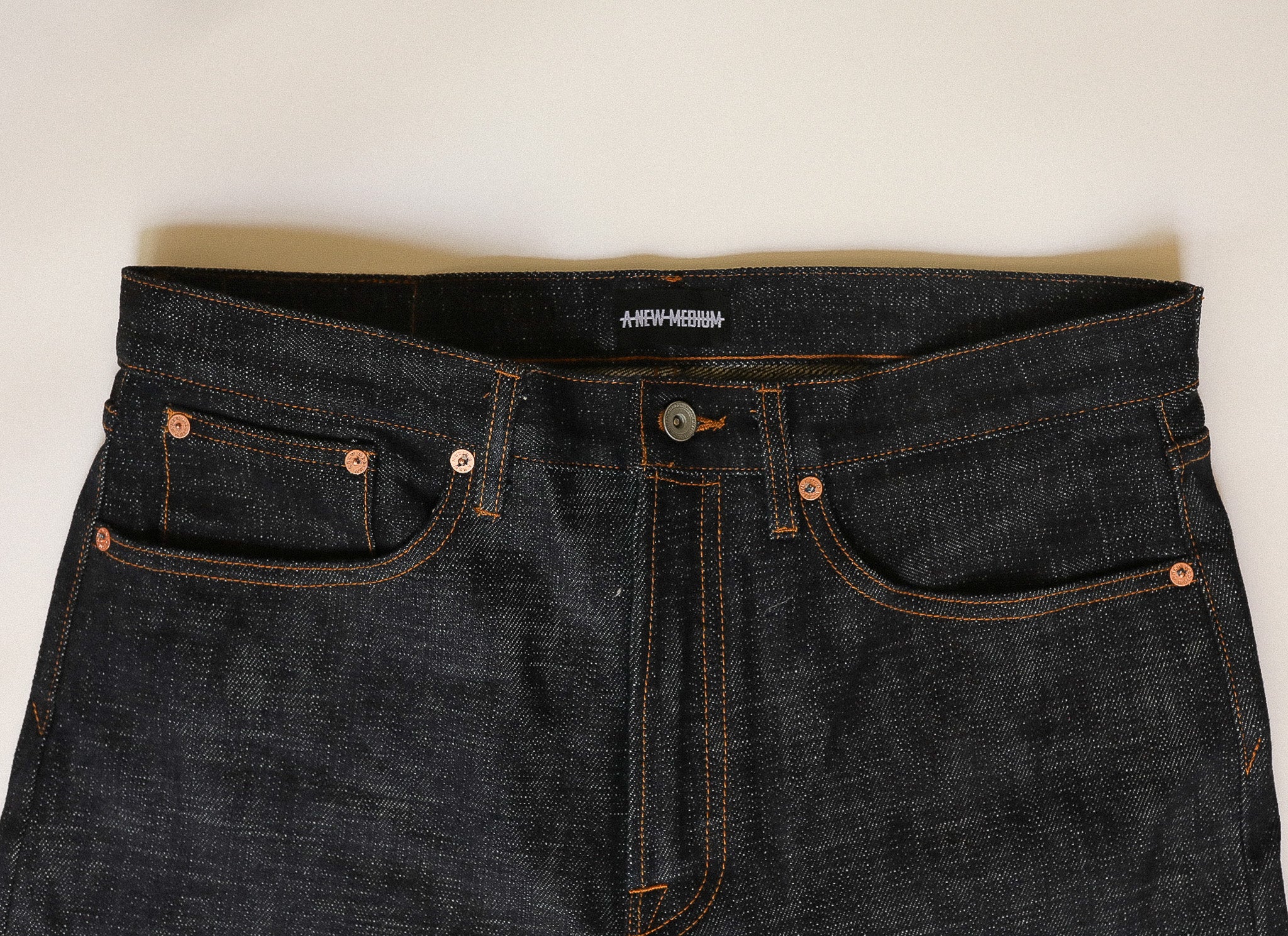 WS-20DS ANM Wide Straight Jeans - 20oz "Double Slub" Indigo