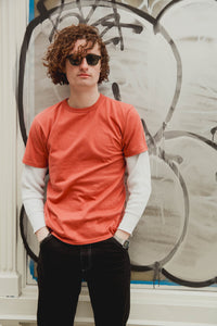 ANM Loopwheel Tee- Maritime  Red