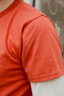 ANM Loopwheel Tee- Maritime  Red