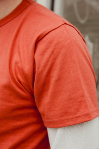 ANM Loopwheel Tee- Maritime  Red